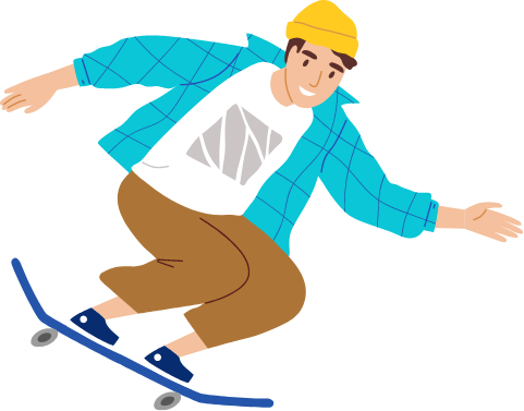 スケートボードイラスト