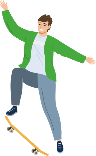 スケートボードイラスト